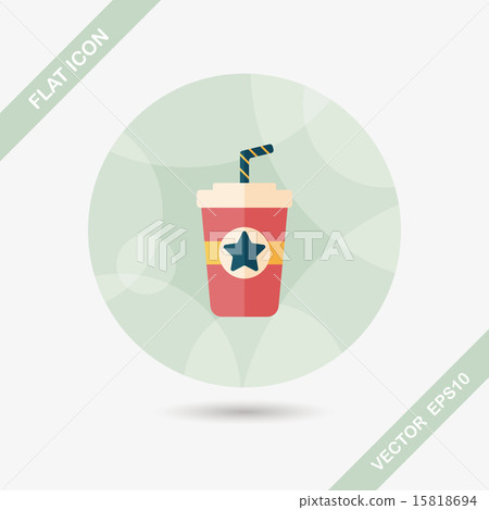 soda drink flat icon with long shadow,eps10 soda drink flat icon with long shadow,eps10 15818694
