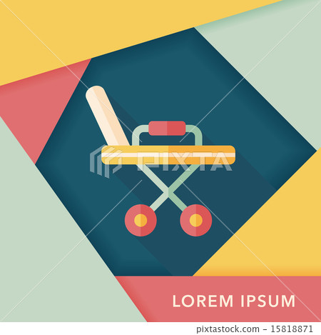 hospital bed flat icon with long shadow,eps10 hospital bed flat icon with long shadow,eps10 15818871