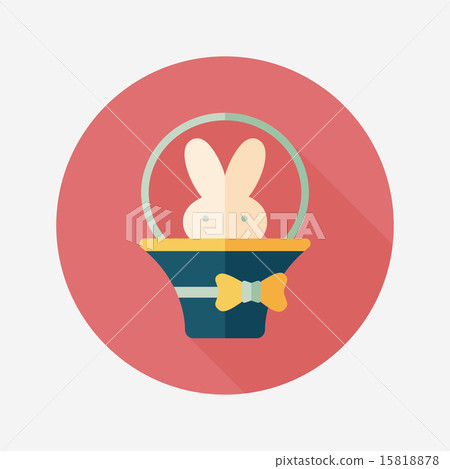 easter bunny flat icon with long shadow,eps10 easter bunny flat icon with long shadow,eps10 15818878