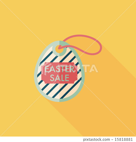 easter egg flat icon with long shadow,eps10 easter egg flat icon with long shadow,eps10 15818881