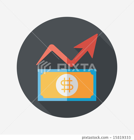 business chart flat icon with long shadow,eps10 business chart flat icon with long shadow,eps10 15819333