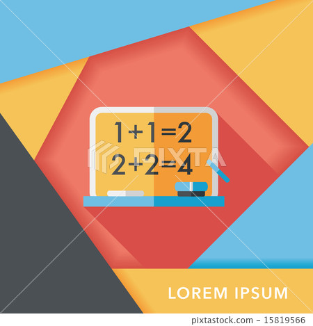 blackboard flat icon with long shadow,eps10 blackboard flat icon with long shadow,eps10 15819566
