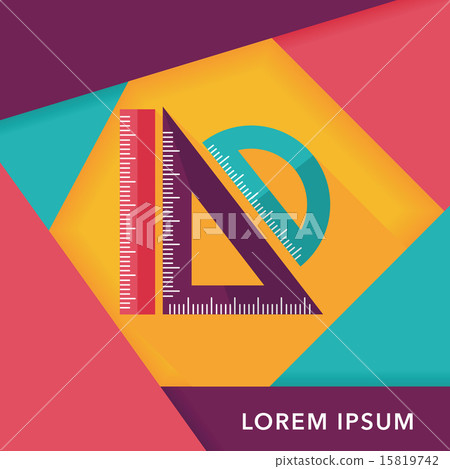 Ruler flat icon with long shadow,eps10 Ruler flat icon with long shadow,eps10 15819742