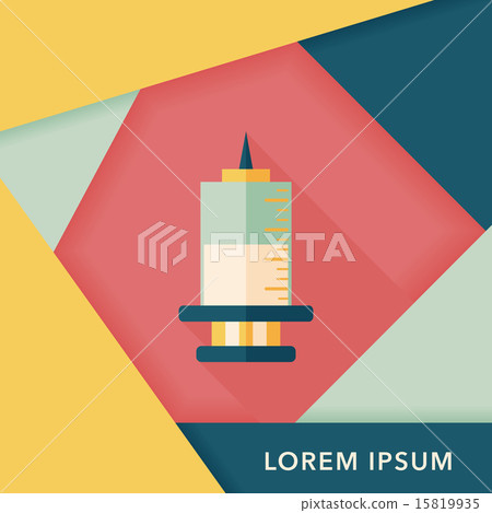syringe flat icon with long shadow,eps10 syringe flat icon with long shadow,eps10 15819935