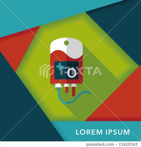 IV bag flat icon with long shadow, eps10 IV bag flat icon with long shadow, eps10 15820583