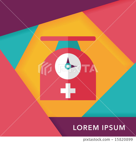 weight scales flat icon with long shadow,eps10 weight scales flat icon with long shadow,eps10 15820899