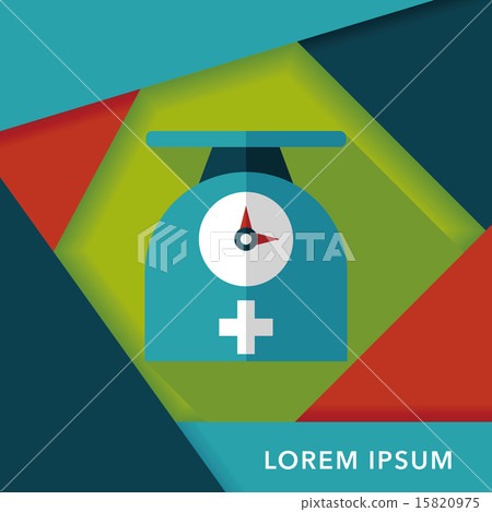 weight scales flat icon with long shadow,eps10 weight scales flat icon with long shadow,eps10 15820975