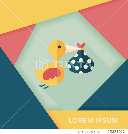 bird and baby flat icon with long shadow,eps10 bird and baby flat icon with long shadow,eps10 15821022
