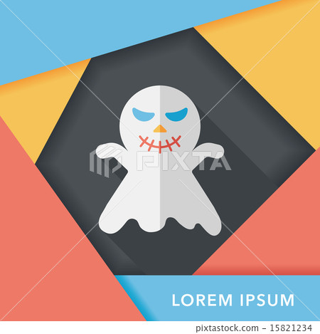 ghost flat icon with long shadow,eps10 ghost flat icon with long shadow,eps10 15821234