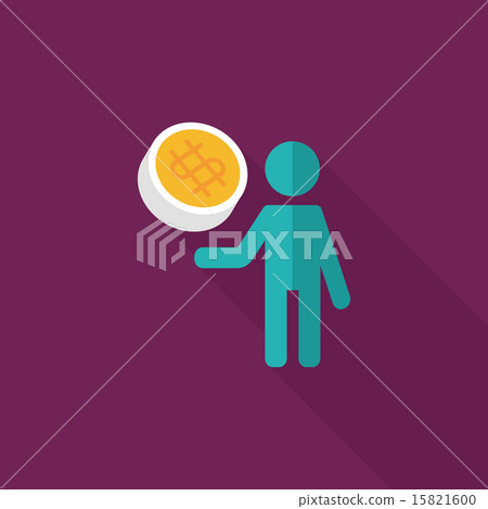 person holding money flat icon with long shadow,eps10 person holding money flat icon with long shadow,eps10 15821600