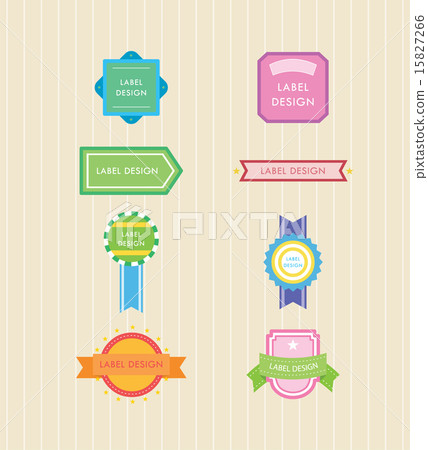 label Illust_018[ILL083_018] - Stock Illustration [15827266] - PIXTA