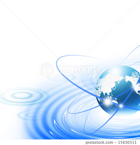 全球世界地圖日本地圖全球網絡水面波紋 15830311