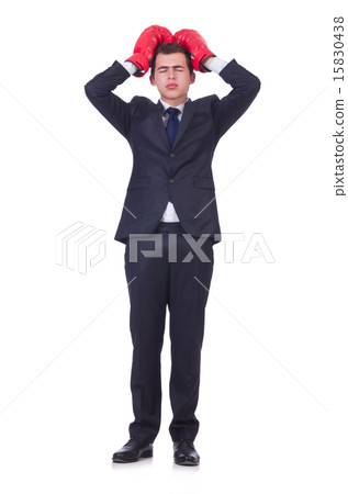 Young businessman isolated on white Young businessman isolated on white 15830438