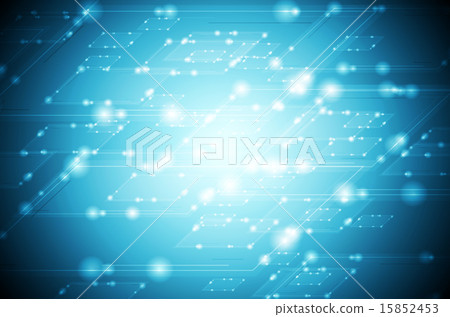 Abstract shiny blue tech background - Stock Illustration [15852453] - PIXTA