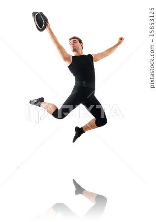 Dancer isolated on the white background Dancer isolated on the white background 15853125