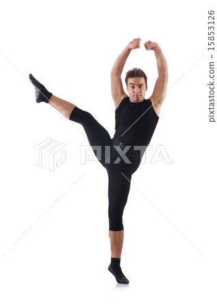 Dancer isolated on the white background 15853126