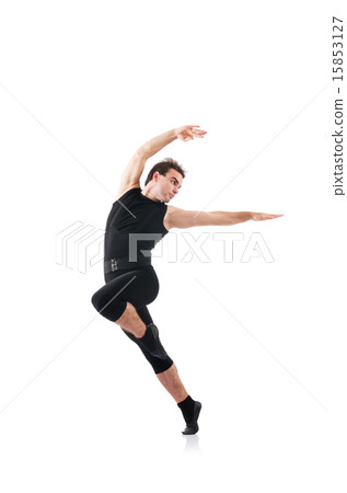 Dancer isolated on the white background 15853127