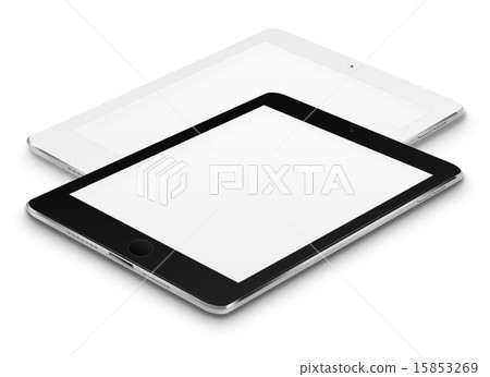 Realistic tablet computers with blank screens. 15853269
