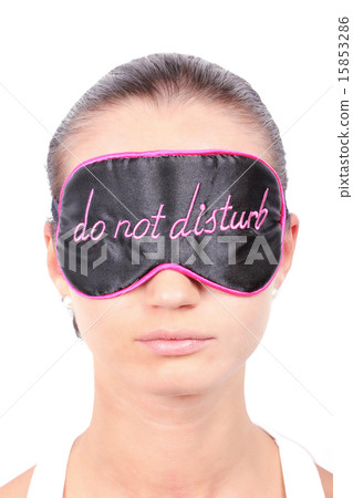 Woman in sleeping mask 15853286