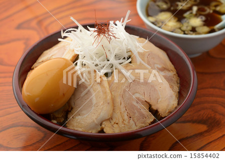 Chow meal on rice 15854402
