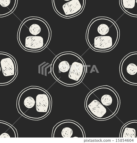 Doodle Character sign seamless pattern background Doodle Character sign seamless pattern background 15854604