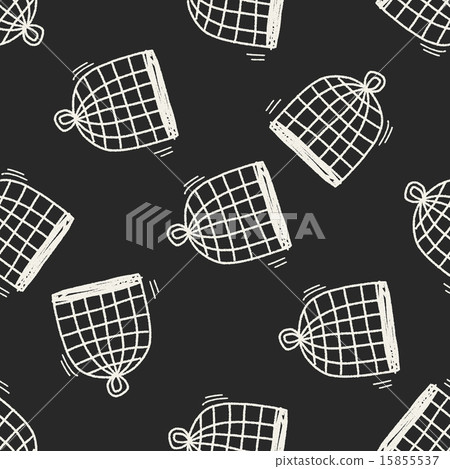 Doodle seamless pattern background - Stock Illustration [15855537] - PIXTA
