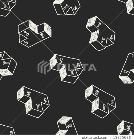 Doodle Podium seamless pattern background 15855688