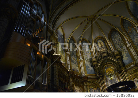 Pipe organ inside Spanish Monserrat Cathedral Pipe organ inside Spanish Monserrat Cathedral 15856052