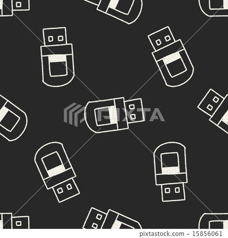 Oven doodle drawing seamless pattern background Oven doodle drawing seamless pattern background 15856061
