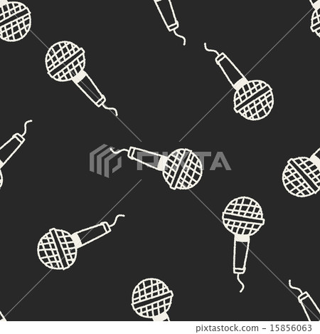 Oven doodle drawing seamless pattern background Oven doodle drawing seamless pattern background 15856063