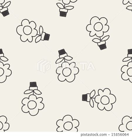 Oven doodle drawing seamless pattern background Oven doodle drawing seamless pattern background 15856064