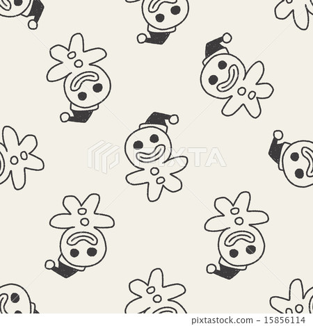 Oven doodle drawing seamless pattern background Oven doodle drawing seamless pattern background 15856114