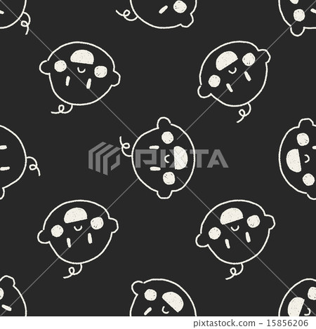 radio doodle drawing seamless pattern background 15856206