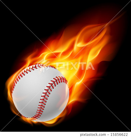 Baseball on fire Baseball on fire 15856622