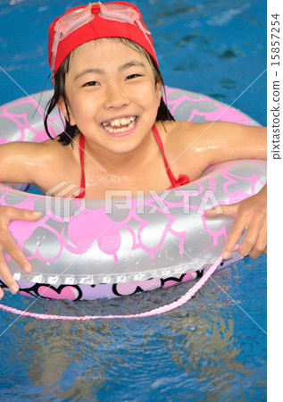 Girls laughing at the pool Girls laughing at the pool 15857254