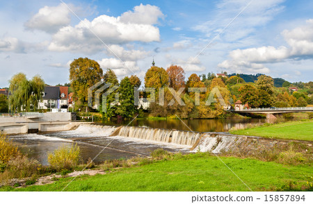 Cascade at Kinzig river in the Black Forest 15857894