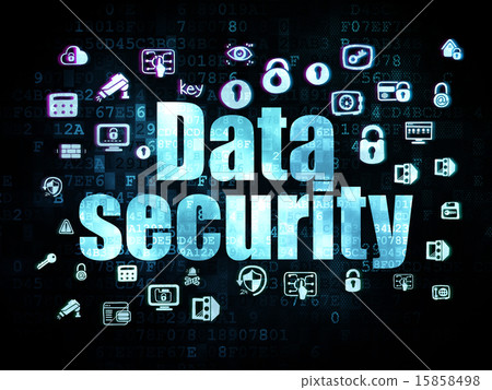 Protection concept: Data Security on Digital background 15858498