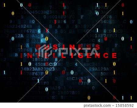 Business concept: Business Intelligence on Digital background Business concept: Business Intelligence on Digital background 15858592