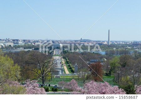 National Mall from Arlington Cemetery 15858687