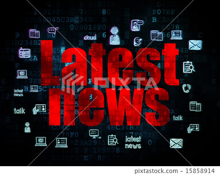 News concept: Latest News on Digital background 15858914