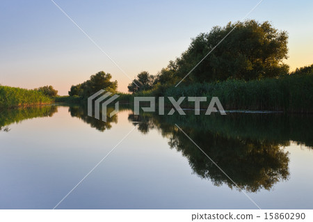 reflections on lake 15860290