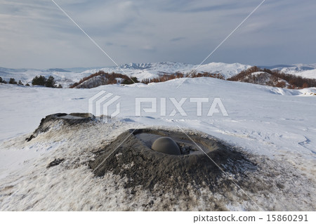 Mud Volcanoes in Buzau, Romania 15860291