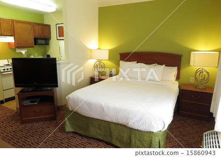 Semi-suite room in an American hotel Semi-suite room in an American hotel 15860943