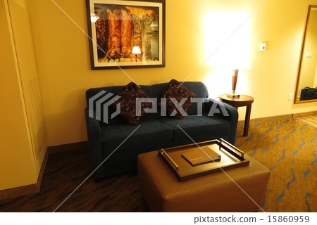 Semi-suite room in an American hotel Semi-suite room in an American hotel 15860959