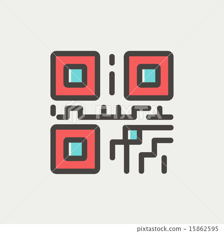 QR code thin line icon QR code thin line icon 15862595