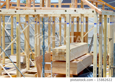 Housing construction work, framework 15862622