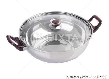 pan. stainless pan isolated on background 15862906