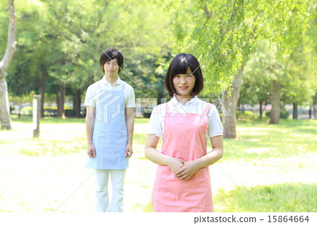 幫手，保姆，護理老師，清潔人員，護理員圖像 15864664