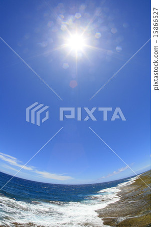 海，太陽，Okinoerabu海島藍天 15866527