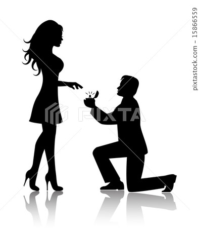 man proposes to the woman to marry him 15866559